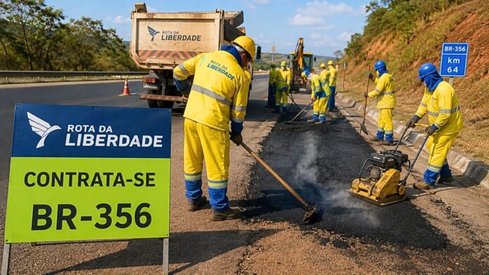 Rota da Liberdade abre vagas para obras em rodovias que passam por Itabirito, Ouro Preto e Mariana