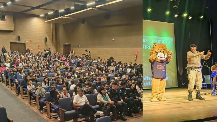 Itabirito: com cerca de 600 pessoas no Cine Pax, Proerd forma 293 alunos e homenageia sgt. Emerson
