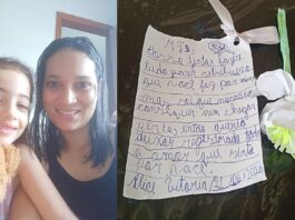 Itabirito: menina de 7 anos escreve carta para agradecer à mãe e emociona família Itabirito: menina de 7 anos escreve carta para agradecer à mãe e emociona família