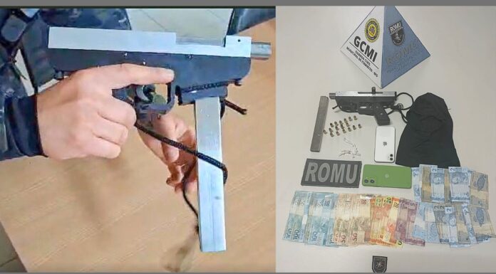 GCM prende 2 e apreende submetralhadora, drogas e mais de R$ 1,1 mil no São José em Itabirito GCM prende 2 e apreende submetralhadora, drogas e mais de R$ 1,1 mil no São José em Itabirito