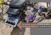 Itabirito: inabilitado tapa placa da moto com isolante, foge de PC à paisana e bate em carro; GCM acionada Itabirito: inabilitado tapa placa da moto com isolante, foge de PC à paisana e bate em carro; GCM acionada