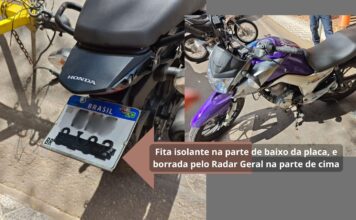Itabirito: inabilitado tapa placa da moto com isolante, foge de PC à paisana e bate em carro; GCM acionada Itabirito: inabilitado tapa placa da moto com isolante, foge de PC à paisana e bate em carro; GCM acionada