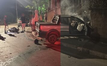 Itabirito: colisão entre moto e caminhonete deixa motociclista com fratura no fêmur; picape atinge muro Itabirito: colisão entre moto e caminhonete deixa motociclista com fratura no fêmur; picape atinge muro