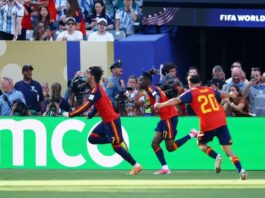 Copa do Mundo 2026: Espanha vence a Argentina na prorrogação e conquista o bicampeonato Ferran Torres comemora o gol que garantiu a vitória da Espanha sobre a Argentina na final da Copa do Mundo de 2026 — Foto: REUTERS/Agustin Marcarian