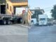 Itabirito: ao tentar realizar manobra, caminhão fica preso em esquina do Funcionários Itabirito: ao tentar realizar manobra, caminhão fica preso em esquina do Funcionários