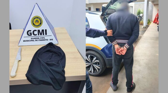 Itabirito: em tentativa de roubo, homem aponta faca para pescoço de idosa; populares percebem e GCM é acionada Itabirito: usando uma faca, homem é preso pela GCM após tentar roubar idosa na Praça São Sebastião