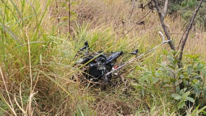 BR-356: moto roubada é encontrada escondida em mata às margens da Serra da Santa, em Itabirito