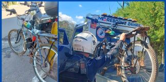 Itabirito: adolescente tem ciclomotor artesanal removido após ser pego fazendo manobras arriscadas no PA Itabirito: adolescente tem ciclomotor artesanal removido após ser pego fazendo manobras arriscadas no PA