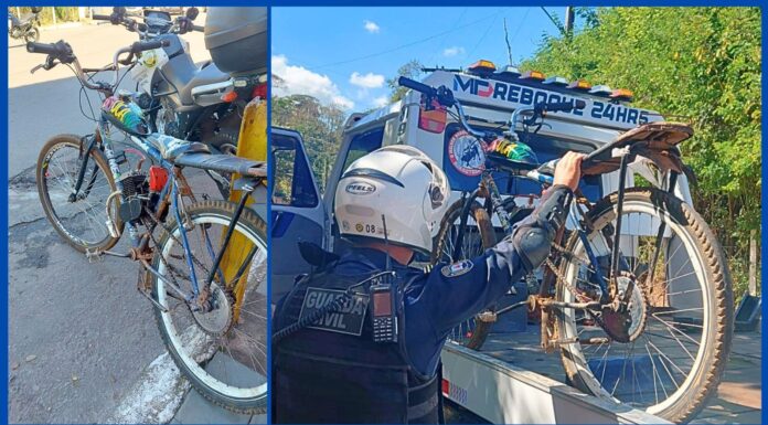 Itabirito: adolescente tem ciclomotor artesanal removido após ser pego fazendo manobras arriscadas no PA Itabirito: adolescente tem ciclomotor artesanal removido após ser pego fazendo manobras arriscadas no PA