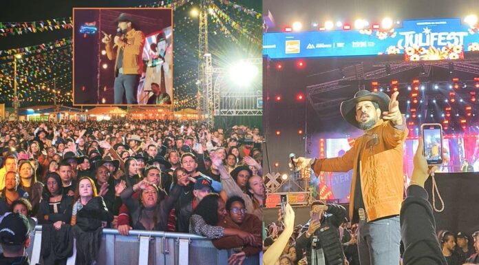 Itabirito: Sorocaba desce para a plateia, abraça fãs e drone distribui churrasco no encerramento do Julifest Itabirito: Sorocaba desce para a plateia, abraça fãs e drone distribui churrasco no encerramento do Julifest