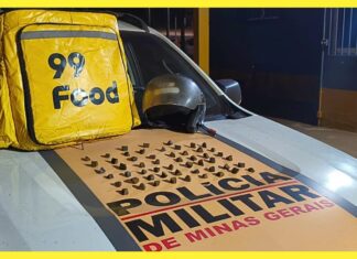 99Food? Motoqueiro tenta levar 57 porções de haxixe para Itabirito, mas é pego pela PMRv na BR-356 99Food? Motoqueiro tenta levar 57 porções de haxixe para Itabirito, mas é pego pela PMRv na BR-356