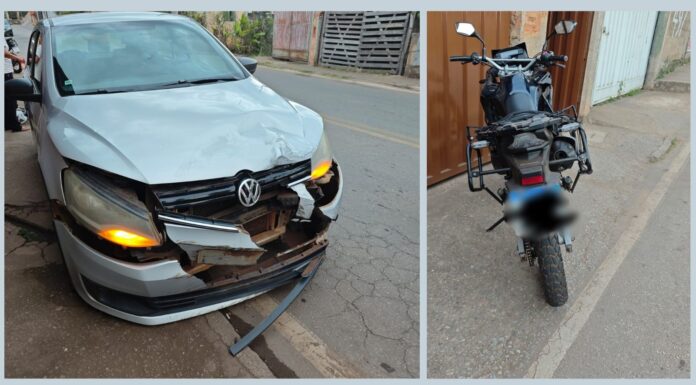 Acidente em Itabirito: motociclista diz que motorista avançou parada obrigatória; GCM acionada Acidente em Itabirito: motociclista diz que motorista avançou parada obrigatória; GCM acionada