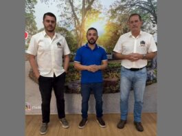 Itabirito anuncia recursos para construção de Unidade Básica de Saúde no bairro Água Limpa Raphael Rondow, Márcio Juninho e Élio da Mata anunciam para construção de UBS no bairro Água Limpa. Foto - reprodução.
