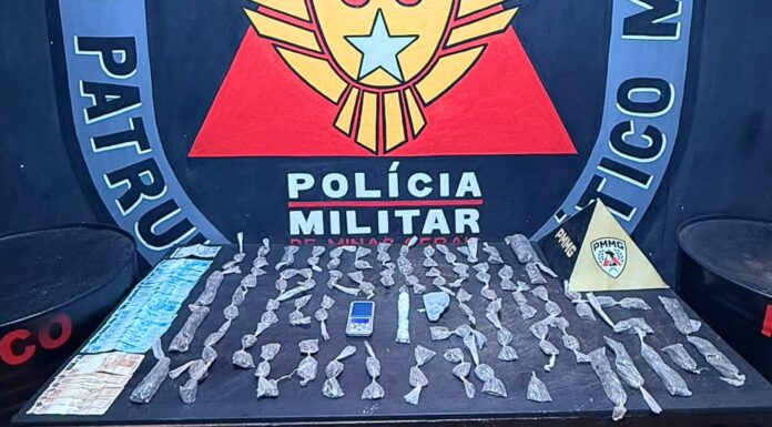 Jovem é preso com cocaína e maconha em Mariana; VEJA VÍDEO Jovem é preso com cocaína e maconha em Mariana