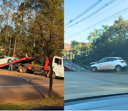 BR-356: batida entre táxi e carro deixa duas pessoas feridas em frente ao Alphaville, em Nova Lima BR-356: batida entre táxi e carro deixa duas pessoas feridas em frente ao Alphaville, em Nova Lima