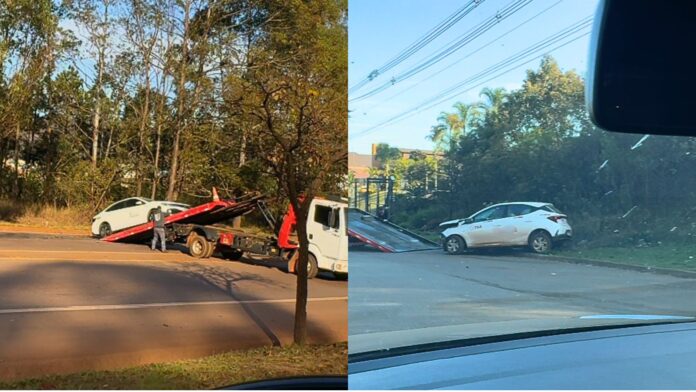 BR-356: batida entre táxi e carro deixa duas pessoas feridas em frente ao Alphaville, em Nova Lima BR-356: batida entre táxi e carro deixa duas pessoas feridas em frente ao Alphaville, em Nova Lima