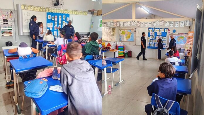 GCM realiza atividades educativas sobre trânsito em escolas do São Gonçalo e Ribeirão do Eixo GCM realiza atividades educativas sobre trânsito em escolas do São Gonçalo e Ribeirão do Eixo
