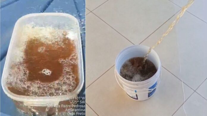 Ouro Preto: moradores denunciam 'água marrom' em Amarantina; Saneouro investiga situação Ouro Preto: moradores denunciam 'água marrom' em Amarantina; Saneouro investiga situação
