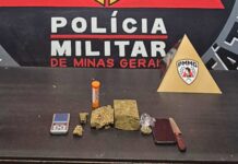 Homem é preso por tráfico de drogas no bairro Cartuxa, em Mariana Homem é preso por tráfico de drogas no Cartuxa, em Mariana