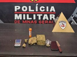 Homem é preso por tráfico de drogas no bairro Cartuxa, em Mariana Homem é preso por tráfico de drogas no Cartuxa, em Mariana