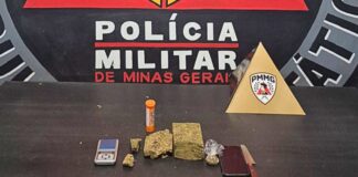 Homem é preso por tráfico de drogas no bairro Cartuxa, em Mariana Homem é preso por tráfico de drogas no Cartuxa, em Mariana