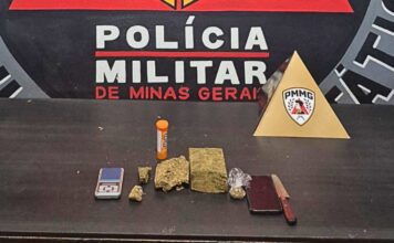 Homem é preso por tráfico de drogas no bairro Cartuxa, em Mariana Homem é preso por tráfico de drogas no Cartuxa, em Mariana