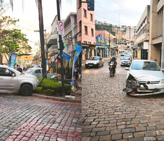 Itabirito: choque entre 2 carros no Centro, 1 dos veículos furou sinal e o outro quase atingiu bar Itabirito: choque entre 2 carros no Centro, 1 dos veículos furou sinal e o outro quase atingiu bar