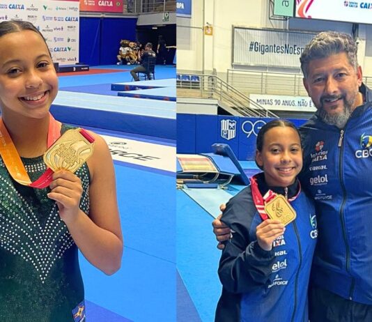 É OURO! Ana Júlia, de Itabirito, é campeã sul-americana de ginástica É OURO! Ana Júlia, de Itabirito, é campeã sul-americana de ginástica