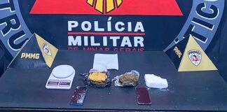 Mariana: casal é preso por tráfico de drogas; mulher quebra celular ao ouvir áudio sobre venda de cocaína Mariana: casal é preso por tráfico de drogas; mulher quebra celular ao ouvir áudio sobre venda de cocaína