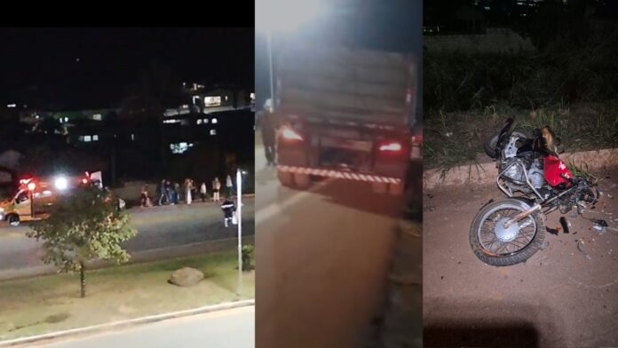 BR-356, Itabirito: em tentativa de ultrapassagem, motociclista bate em carro e morre atropelado por carreta BR-356, Itabirito: em tentativa de ultrapassagem, motociclista bate em carro e morre atropelado por carreta