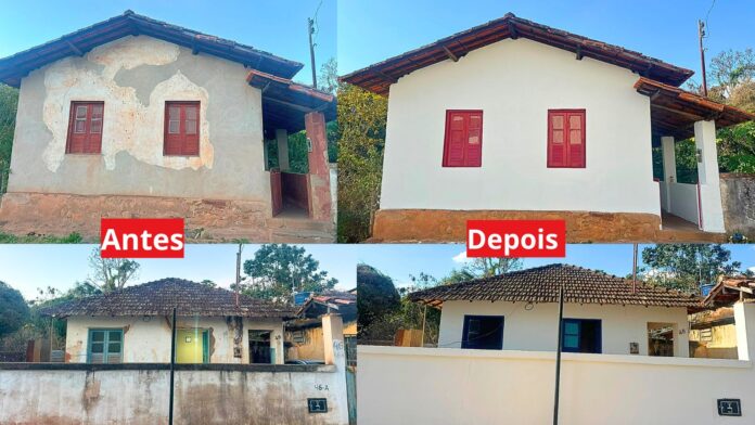 Festival Uaimií, Itabirito: sem custo para moradores, 15 casas do núcleo histórico de Acuruí recebem pintura Festival Uaimií, Itabirito: sem custo para moradores, 15 casas do núcleo histórico de Acuruí recebem pintura