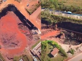 Trecho da BR-040 em risco? Extrações ilegais de minério flagradas à noite entre Itabirito e Nova Lima Trecho da BR-040 em risco? Extrações ilegais de minério flagradas à noite entre Itabirito e Nova Lima