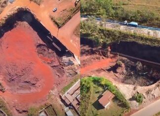 Trecho da BR-040 em risco? Extrações ilegais de minério flagradas à noite entre Itabirito e Nova Lima Trecho da BR-040 em risco? Extrações ilegais de minério flagradas à noite entre Itabirito e Nova Lima