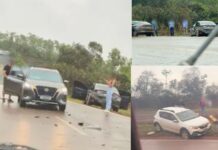 Itabirito: em BR-356 molhada por causa da chuva, acidente acontece na Serra da Santa Itabirito: em BR-356 molhada por causa da chuva, acidente acontece na Serra da Santa