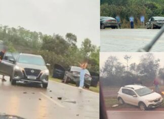 Itabirito: em BR-356 molhada por causa da chuva, acidente acontece na Serra da Santa Itabirito: em BR-356 molhada por causa da chuva, acidente acontece na Serra da Santa