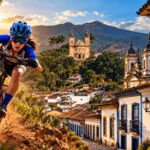 Entre montanhas, trilhas e construções históricas, Mariana se transforma no cenário perfeito para uma experiência que une esporte, história e turismo. Foto: Inteligência Artificial / Edição: Radar Geral