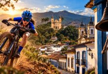 Mariana: Iron Biker fortalece conexão entre patrimônio histórico, turismo cultural e identidade mineira Entre montanhas, trilhas e construções históricas, Mariana se transforma no cenário perfeito para uma experiência que une esporte, história e turismo. Foto: Inteligência Artificial / Edição: Radar Geral