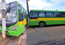 Itabirito: ônibus escolar com alunos de São Gonçalo do Bação e Mangue Seco perde freio e bate em poste Itabirito: ônibus escolar com alunos de São Gonçalo do Bação e Mangue Seco perde freio e bate em poste