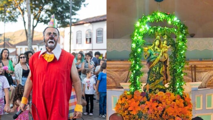 Encontro de Palhaços, Festa de Nossa Sra. de Nazaré e mais: veja a agenda do fim de semana em Mariana Encontro de Palhaços, Festa de Nossa Sra. de Nazaré e mais: veja a agenda do fim de semana em Mariana