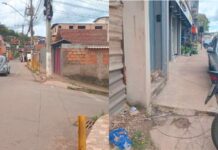 Itabirito: caminhão-prancha carregado, com altura acima do limite, arranca cabos de internet no São José Itabirito: caminhão-prancha carregado, com altura acima do limite, arranca cabos de internet no São José
