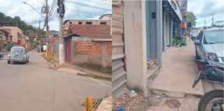 Itabirito: caminhão-prancha carregado, com altura acima do limite, arranca cabos de internet no São José Itabirito: caminhão-prancha carregado, com altura acima do limite, arranca cabos de internet no São José