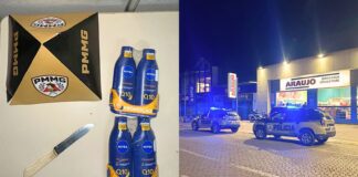 Homem armado com faca é preso após assalto a Drogaria Araujo em Itabirito Homem armado com faca é preso após assalto a Drogaria Araujo em Itabirito