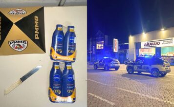Homem armado com faca é preso após assalto a Drogaria Araujo em Itabirito Homem armado com faca é preso após assalto a Drogaria Araujo em Itabirito