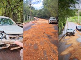 Itabirito: batida entre carros trava trânsito perto da ponte entre Padre Adelmo e Padre Eustáquio Itabirito: batida entre carros trava trânsito perto da ponte entre Padre Adelmo e Padre Eustáquio
