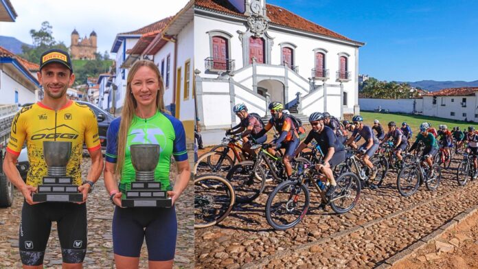 Luiz Miguel e Liege Walter vencem o Iron Biker Brasil 2026 em Mariana