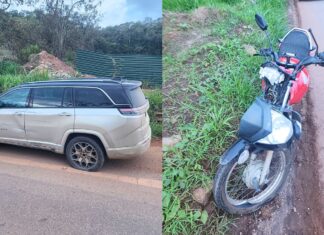 BR-356: no Acesso 2 de Itabirito, motociclista perde controle da direção, acerta carro e vai parar na UPA BR-356: no Acesso 2 de Itabirito, motociclista perde controle da direção, acerta carro e vai parar na UPA