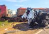 Motoristas ficam feridos e são levados ao hospital após colisão entre carretas na BR-040 Motoristas ficam feridos e são levados ao hospital após colisão entre carretas na BR-040