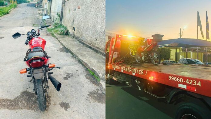 Itabirito: condutor faz manobras perigosas no Centro e é preso pela GCM com moto adulterada no São José