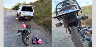 Itabirito: no Saboeiro, jovem é preso pela GCM por encobertar placa da moto com fita isolante Itabirito: no Saboeiro, jovem é preso pela GCM por adulteração de placa de motocicleta