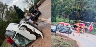Choque entre carros mata 1 deixa e 3 feridos na BR-356, próximo ao Alphaville; helicóptero acionado Choque entre carros mata 1 deixa e 3 feridos na BR-356, próximo ao Alphaville; helicóptero acionado